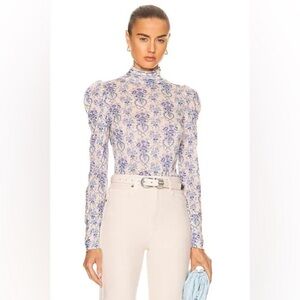 - Love Shack Fancy Vienna Turtleneck in Frosted Shores large